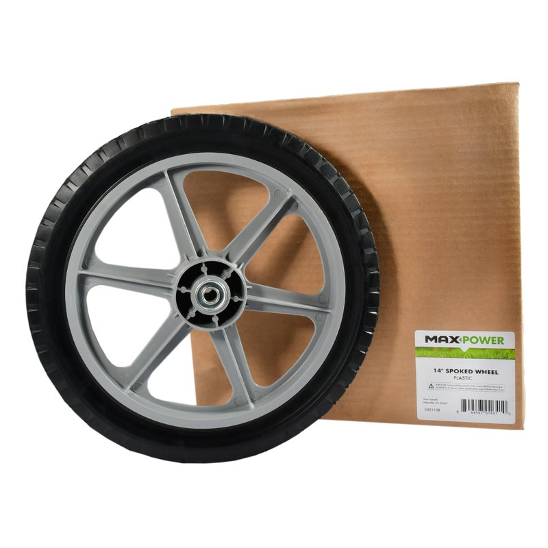 Maxpower عجلة بلاستيكية مسننة ماكس باور 335110 14" x 1.75" مع نمط الماس - Image 4